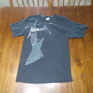 Metallica Black T-shirt Hanes Heavyweight Medium